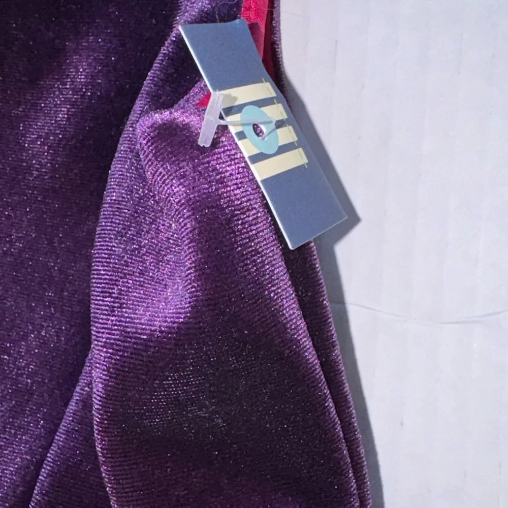 Girls Velvet Purple Twirl Dress